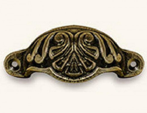 Dépôt des Docks Quincaillerie et ferronnerie. Poignée de porte ou de tiroirs en métal en forme de coque ou demi cercle pour meubles type vaisseliers, buffets, comptoir