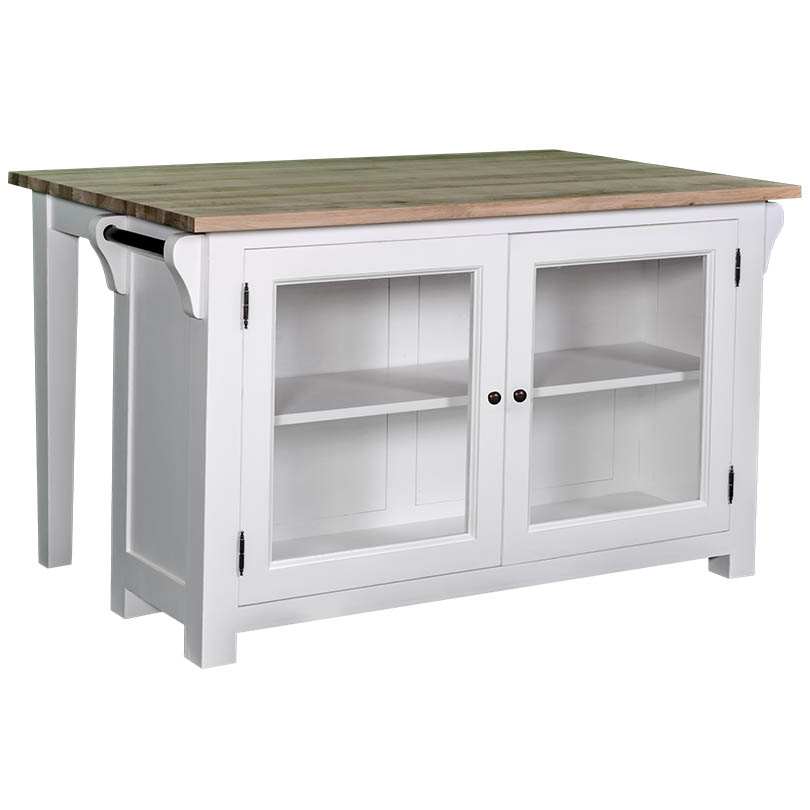 Ilot Central De Cuisine Romane Avec Coin Repas 135x85x80 Cm Depot Des Docks