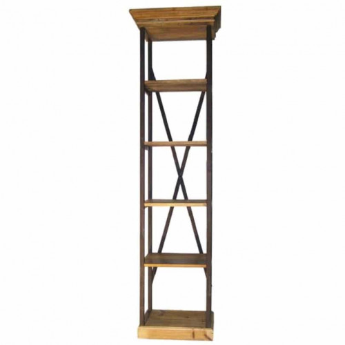 Etagère Vintage industrielle métal & Vieux Bois