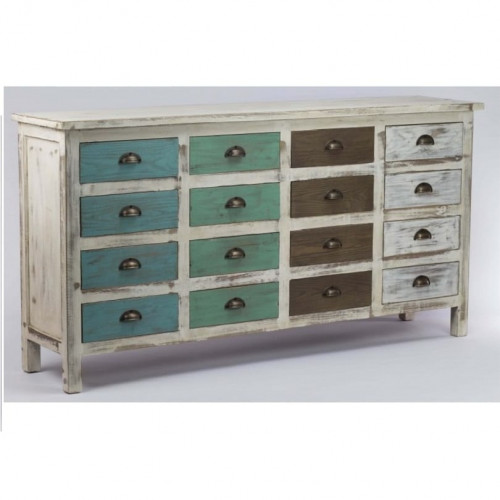 Meuble multitiroirs vintage industriel Vieux Bois