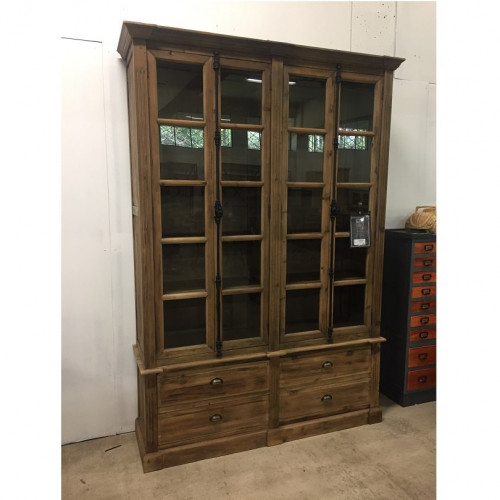 Bibliothèque Vintage industrielle Vieux Bois - 167x48x240 cm