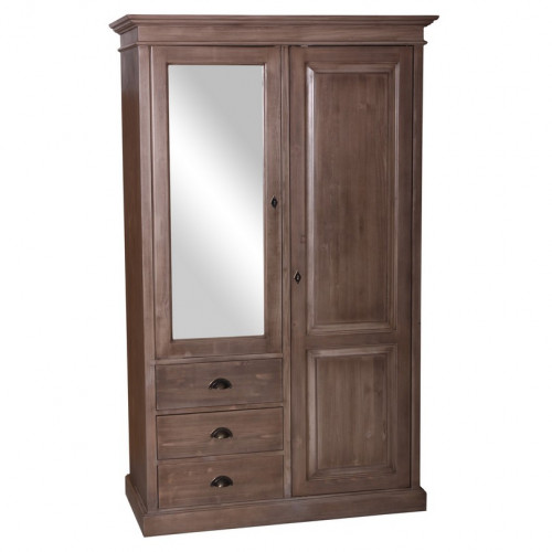 Armoire ROMANE en pin massif - 120x59x197 cm