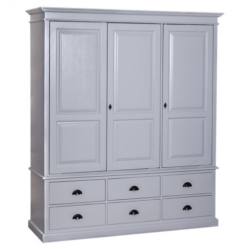 Armoire ROMANE en pin massif - 174x59x197 cm