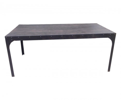 Table de repas industrielle en fer
