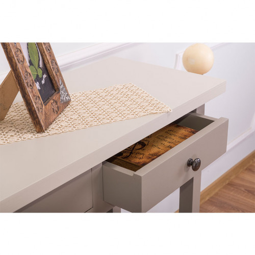 Console de cuisine en pin massif - 2 tiroirs