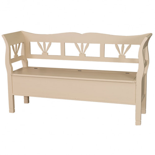 Banc coffre en bois massif