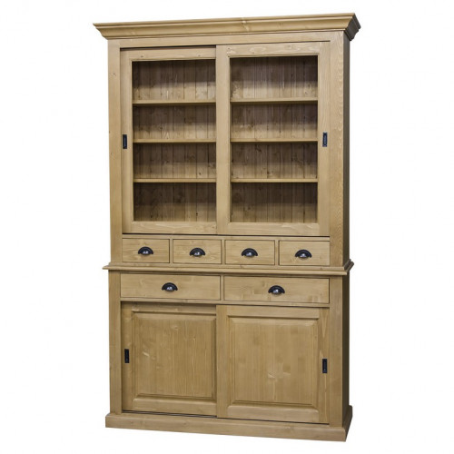 Buffet bas ROMANE en bois massif - 135x48x91 cm