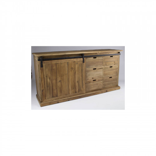 Enfilade « Allen » style atelier en bois naturel vieilli