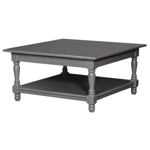 Table basse en pin massif ROMANE - 90x90x45 cm