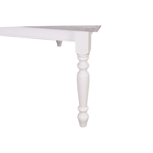 Table à manger rectangulaire aux pieds tournés - 210x90x78cm