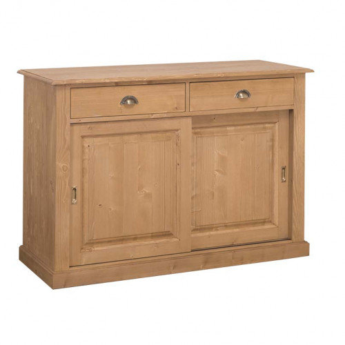 Buffet bas ROMANE en bois massif - 135x48x91 cm