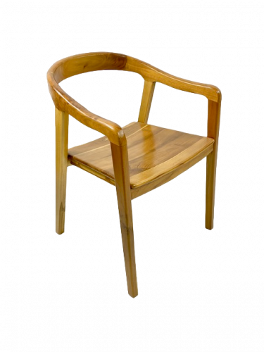 Fauteuil en Teck vernis