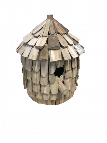 Maisonnette pour oiseaux circulaire