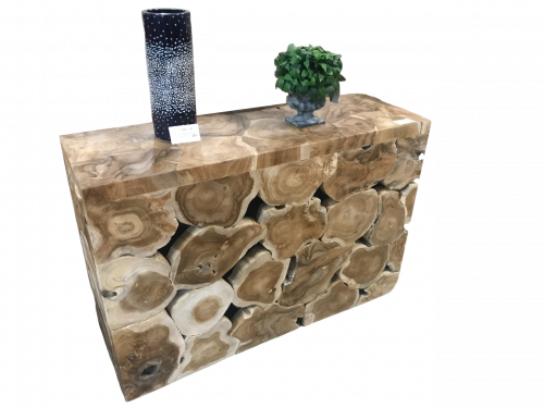 Console en morceaux de Teck