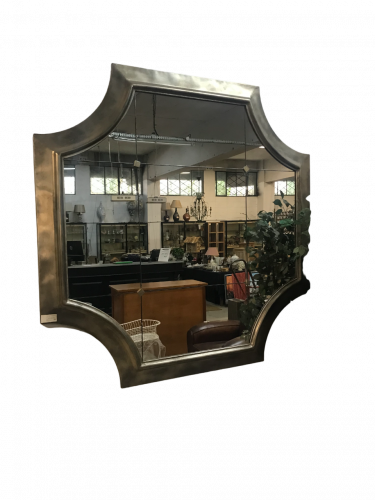 Miroir d'atelier doré