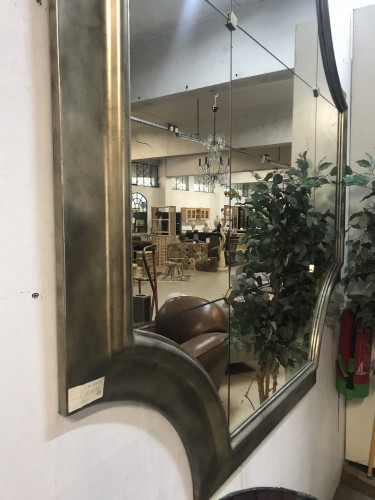 Miroir d'atelier doré