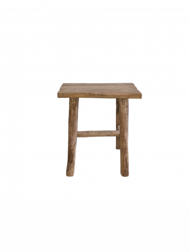 Tabouret rectangulaire en Teck