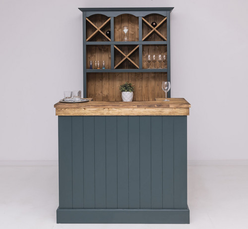 Comptoir Bar en pin Massif - 120x51x107cm