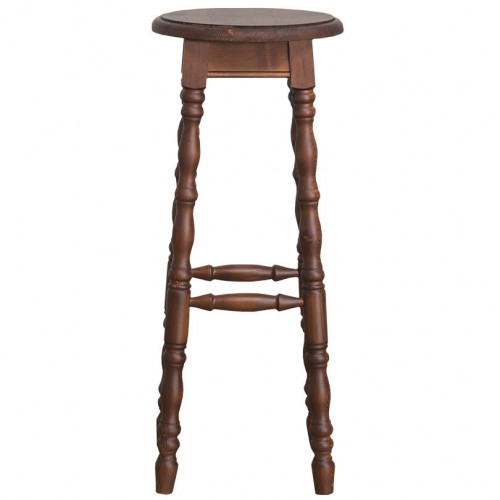 Tabouret de Bar en bois Massif ROMANE - 35x35x82cm