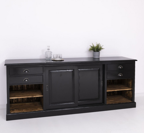 Buffet en bois Massif ROMANE - 236x50x90cm