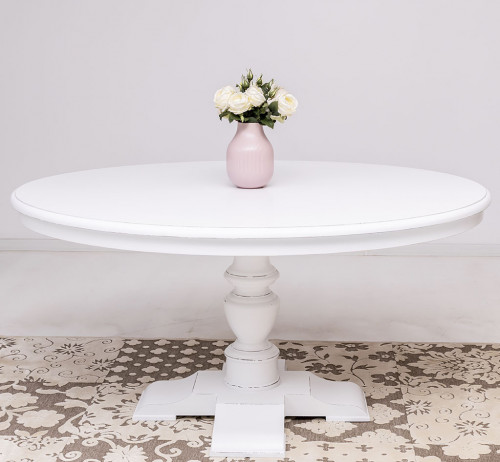 Table ovale en bois Massif ROMANE - 160x130x78