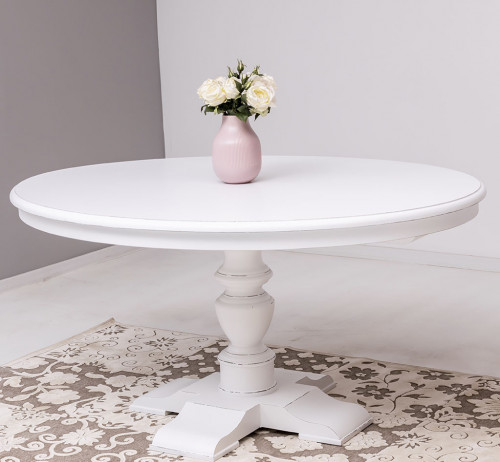 Table ovale en bois Massif ROMANE - 160x130x78