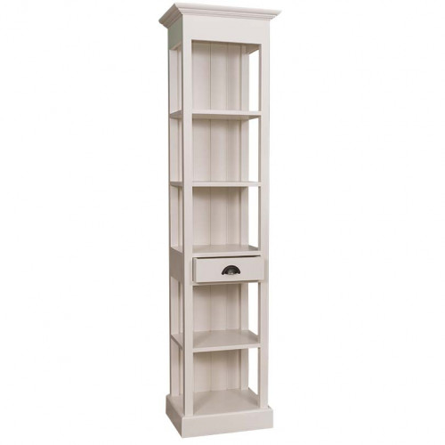 Etagère Colonne ROMANE en bois massif - 50x39x197 cm