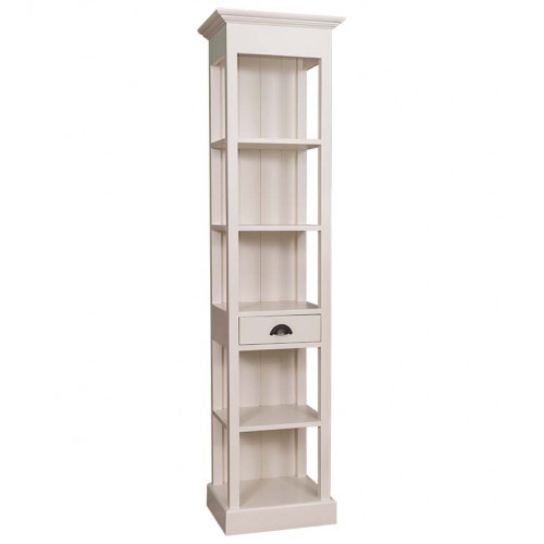 Etagère Colonne ROMANE en bois massif - 50x39x197 cm