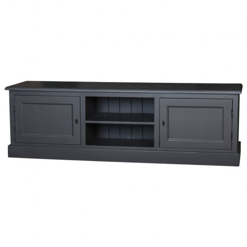 Meuble TV en pin massif ROMANE - 180x46x56 cm
