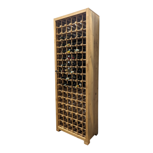 Etagere à vin , Range bouteille en Chêne massif - 68x200x35