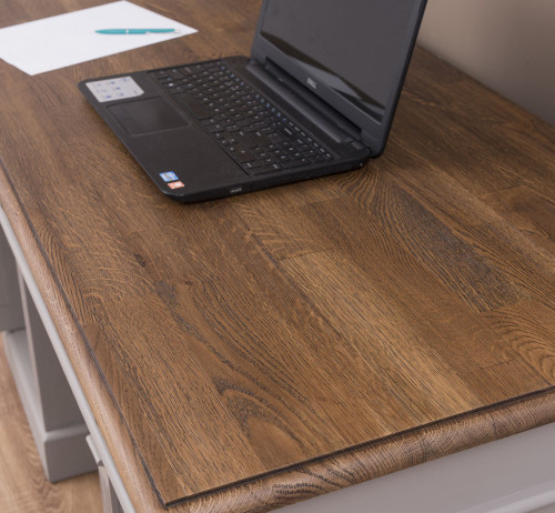 Bureau en bois massif ROMANE - 140x70x78 cm