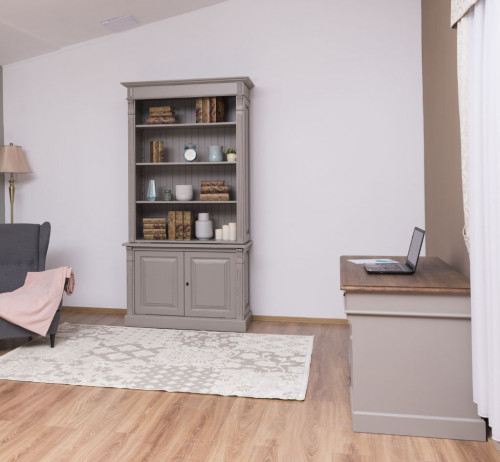 Bureau en bois massif ROMANE - 140x70x78 cm