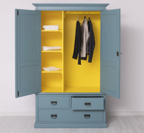 Armoire ROMANE en pin massif - 120x59x197 cm