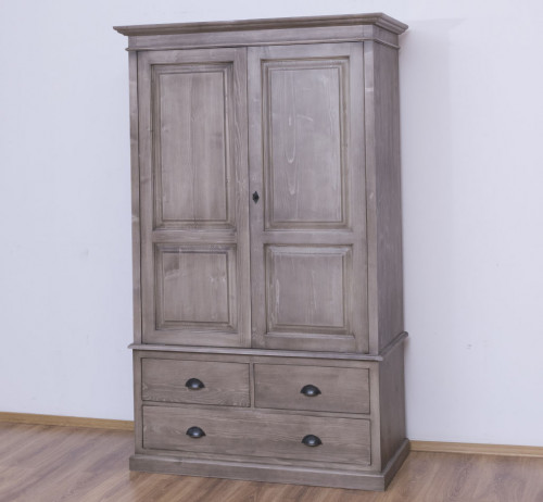 Armoire ROMANE en pin massif - 120x59x197 cm