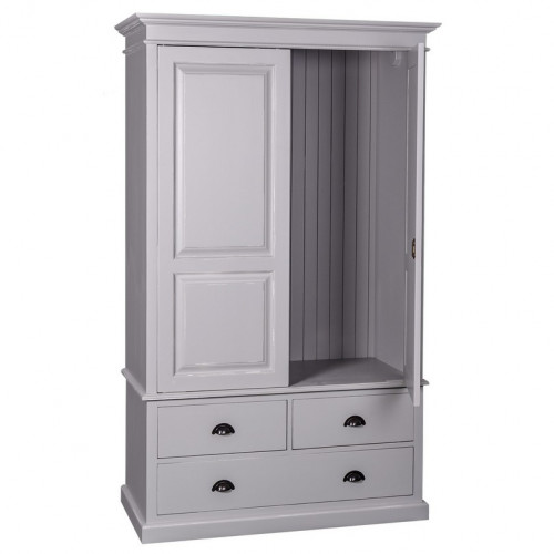 Armoire ROMANE en pin massif - 120x59x197 cm