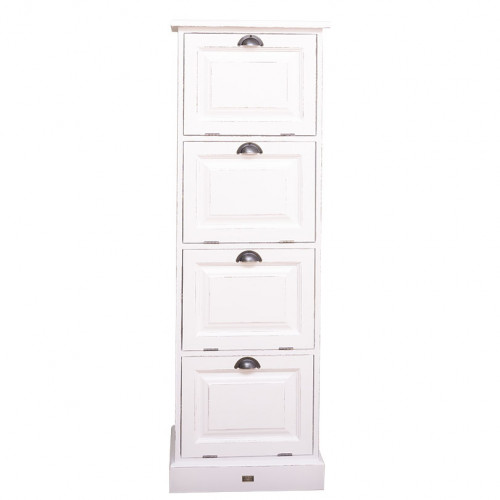 Colonne de rangement à 4 clapets ROMANE - 55x40x163 cm