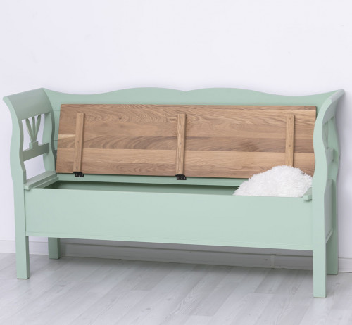 Banc coffre en bois massif