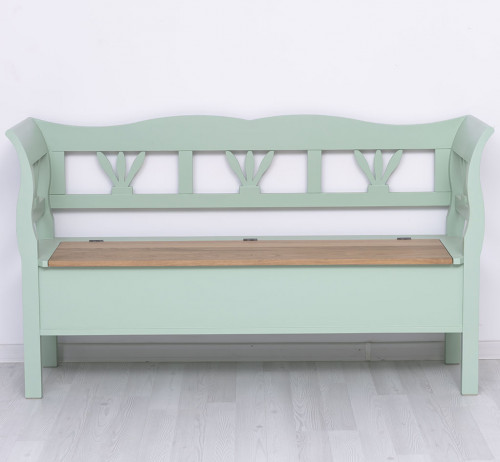 Banc coffre en bois massif