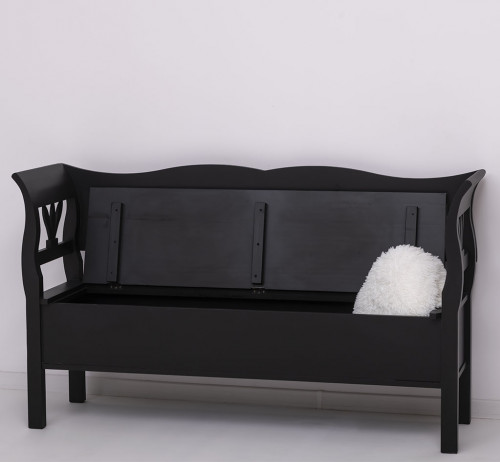 Banc coffre en bois massif