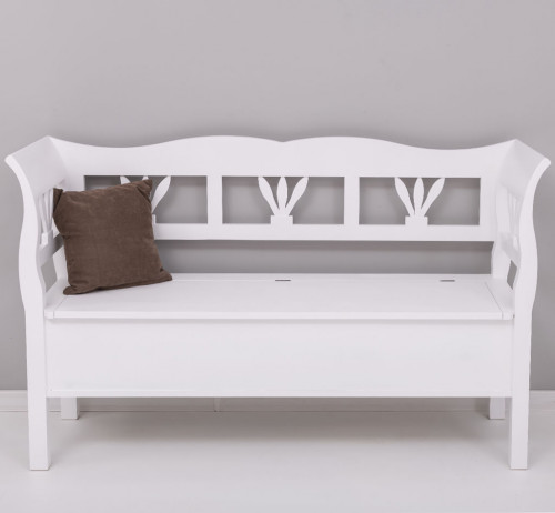 Banc coffre en bois massif