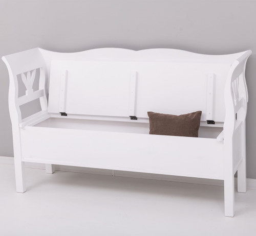 Banc coffre en bois massif