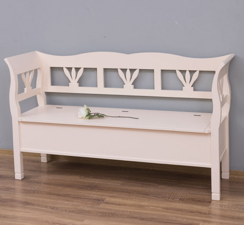 Banc coffre en bois massif