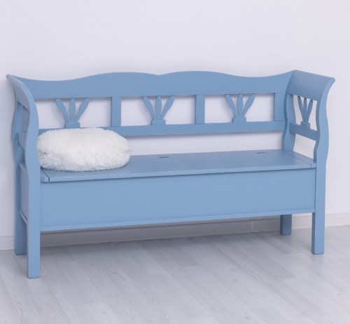 Banc coffre en bois massif
