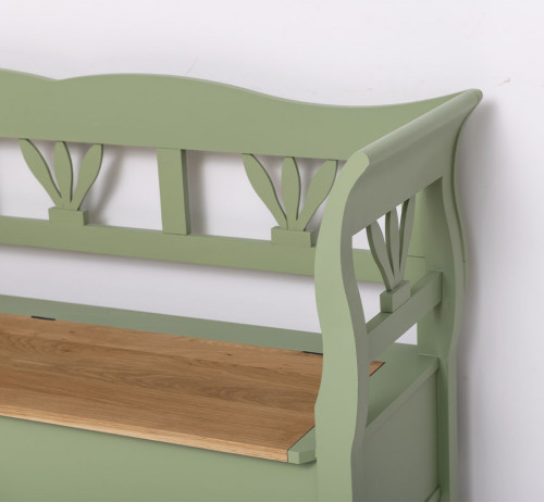Banc coffre en bois massif