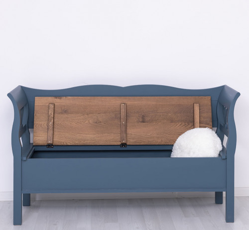 Banc coffre en bois massif