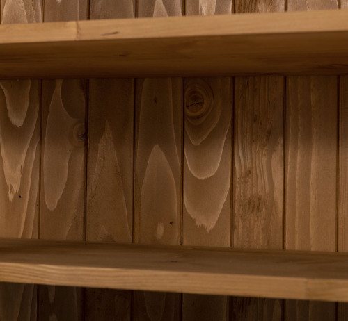 Buffet Vaisselier en bois massif ROMANE - 142x48x225 cm