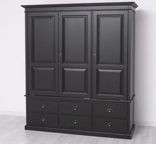 Armoire ROMANE en pin massif - 174x59x197 cm