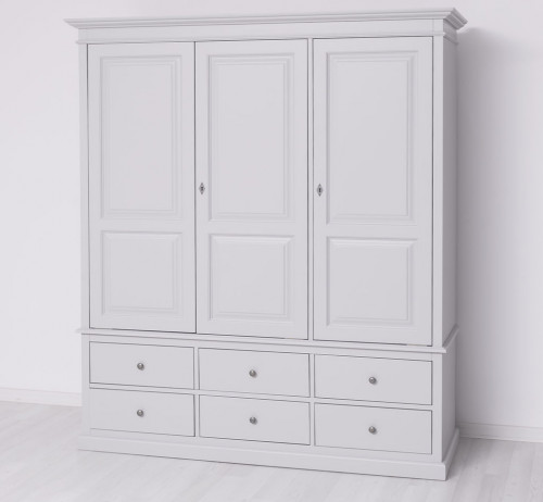 Armoire ROMANE en pin massif - 174x59x197 cm