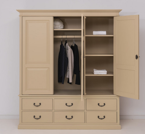 Armoire ROMANE en pin massif - 174x59x197 cm