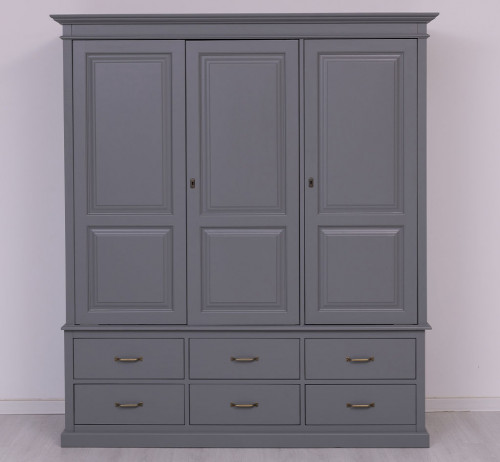 Armoire ROMANE en pin massif - 174x59x197 cm